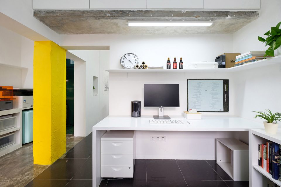 Temporary Design Studio Transformation in an Old Dormitory by X2S Studio
