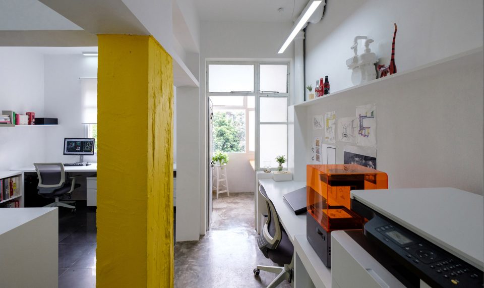 Temporary Design Studio Transformation in an Old Dormitory by X2S Studio