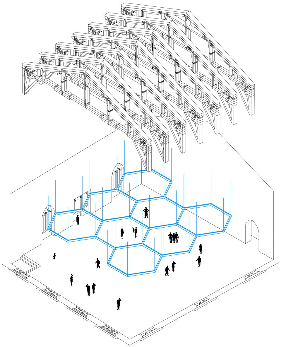 New installation in Sala delle Capriate By CN10ARCHITETTI