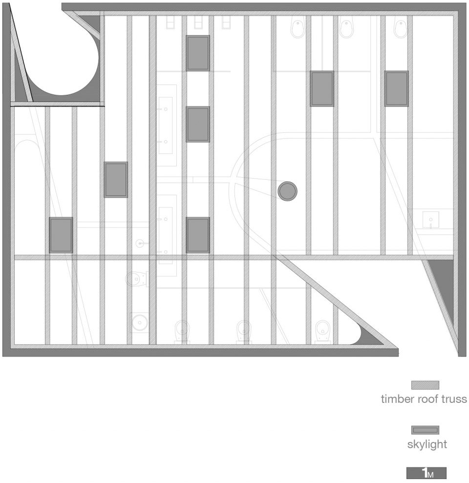 ceiling plan where is the toilet m2senos