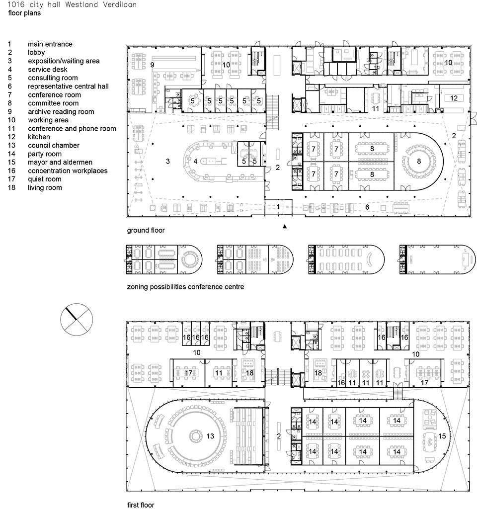 cepezed Townhall Westland Municipal office publication drawings Laan vd Glazen Stad construction