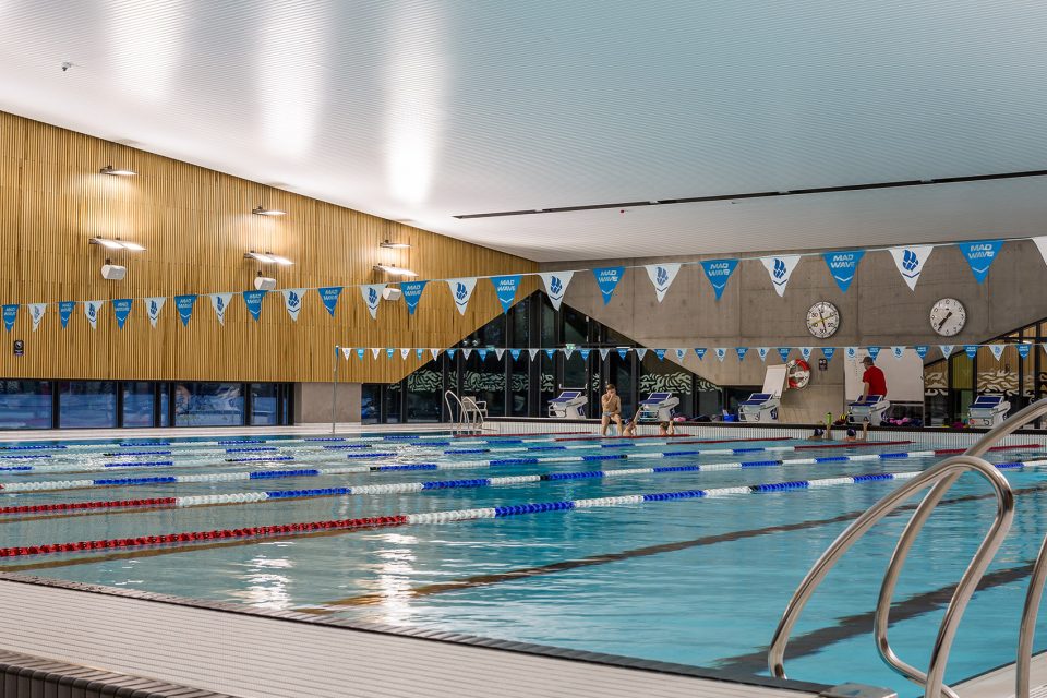 holmen aquatics center by arkis arkitektar