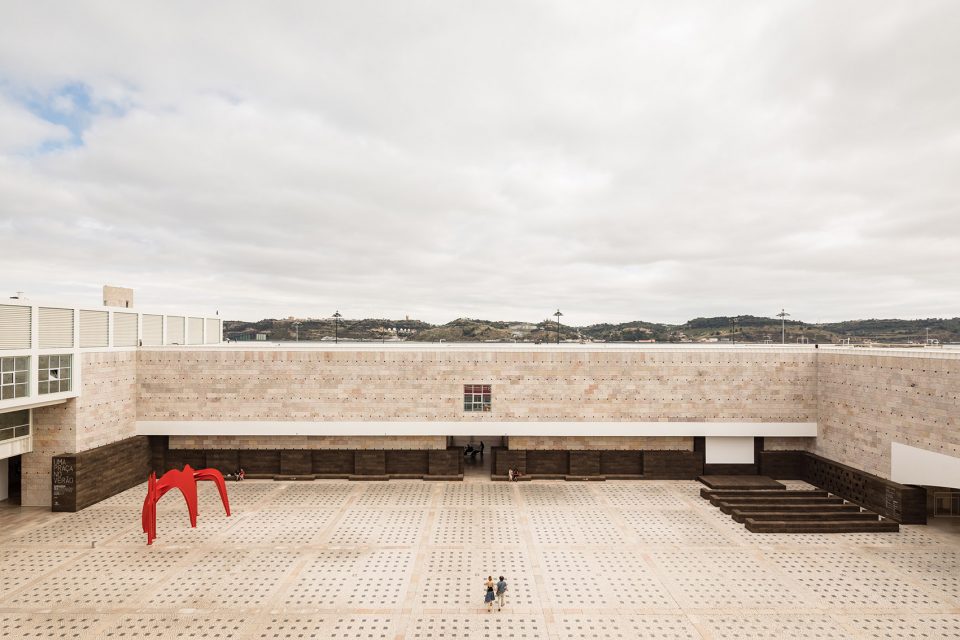 A Square in Summer cork installation by Jose Neves
