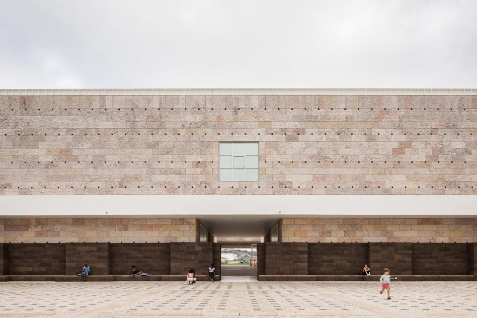 A Square in Summer cork installation by Jose Neves