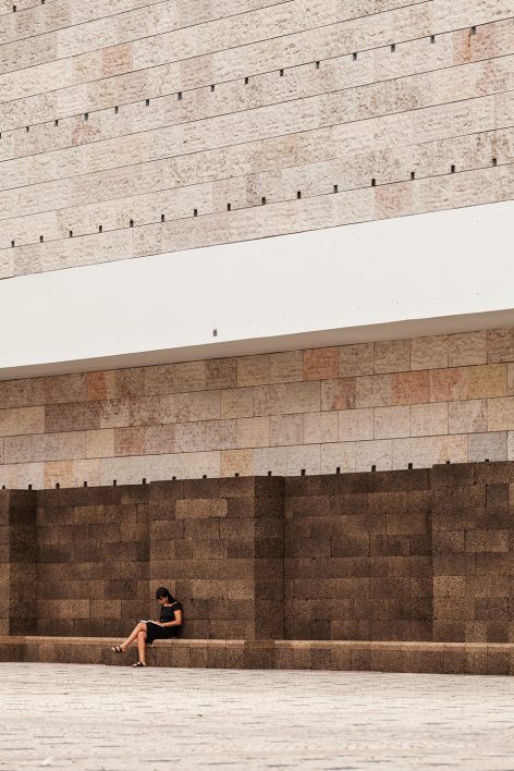 A Square in Summer cork installation by Jose Neves