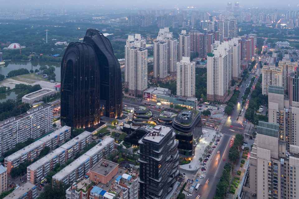 iwan baan captures mad chaoyang park plaza