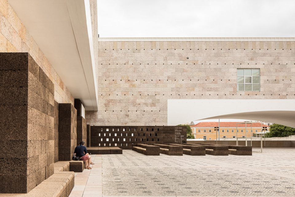 A Square in Summer cork installation by Jose Neves