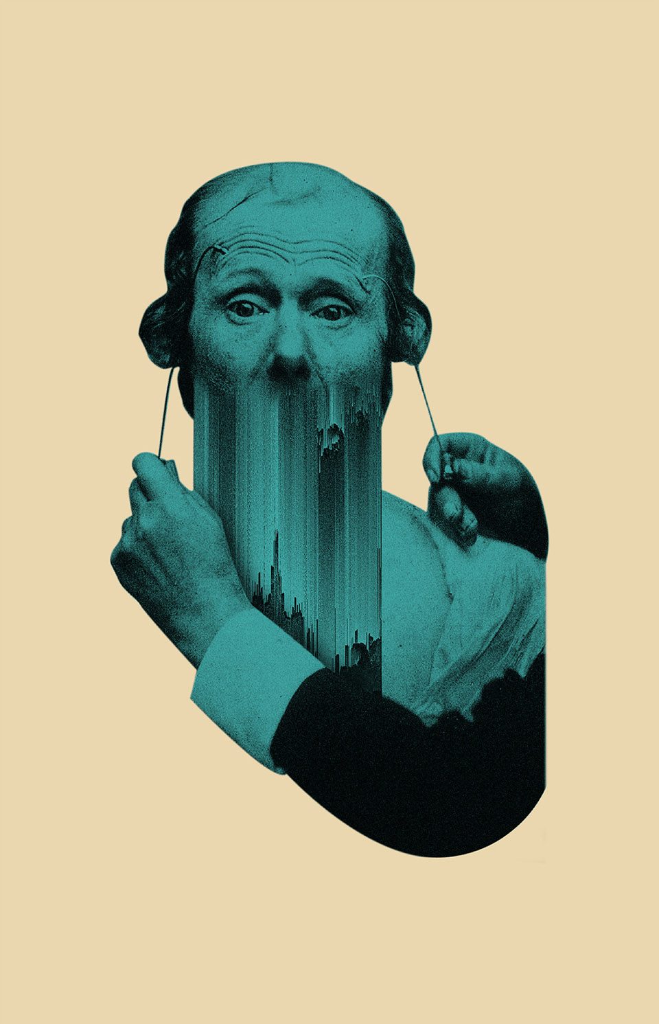The Glitch Collage Art series by Giacomo Carmagnola