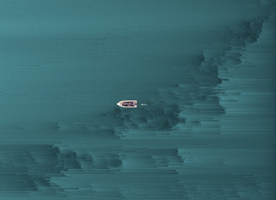The Glitch Collage Art series by Giacomo Carmagnola