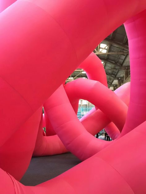installation knot by cyril lancelin town and concrete