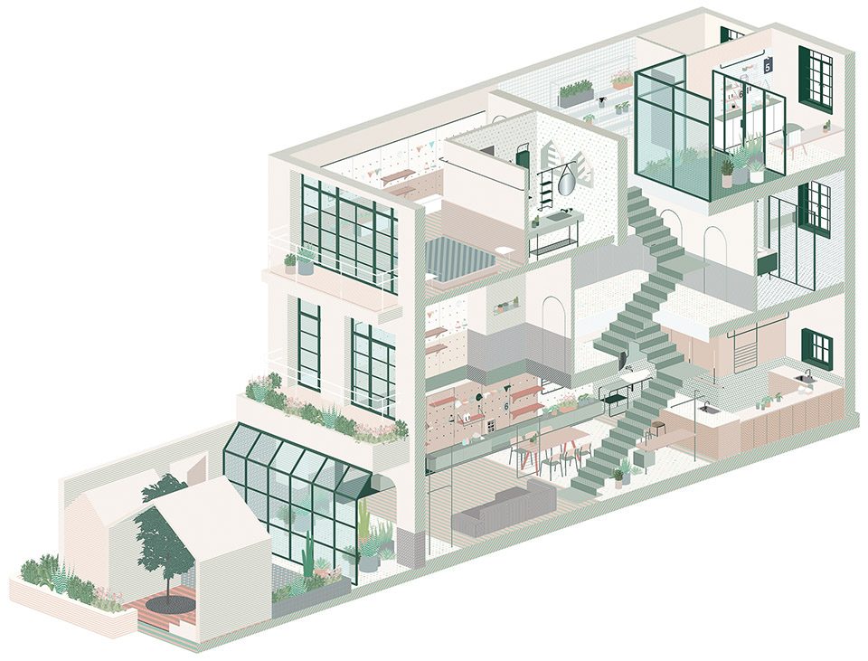 A white house a growing home by RIGI design
