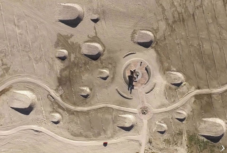 Owens Lake Land ArtNUVIS Landscape