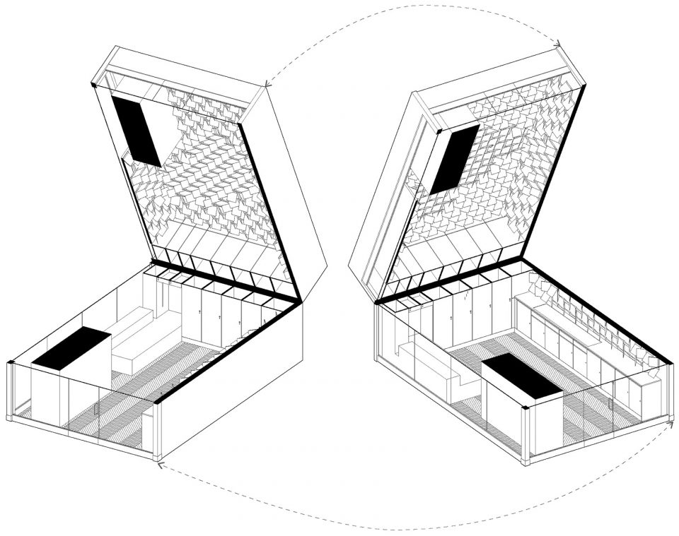 axonmetric headfoneshop Batay Csorba Architects