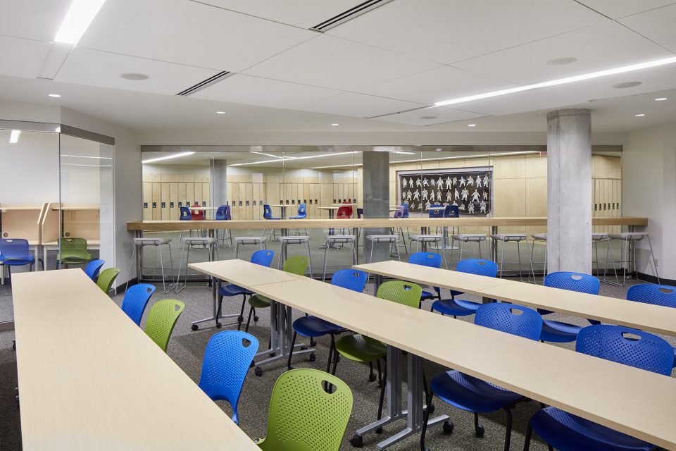 greenwood college school building character by montgomery sisam architects