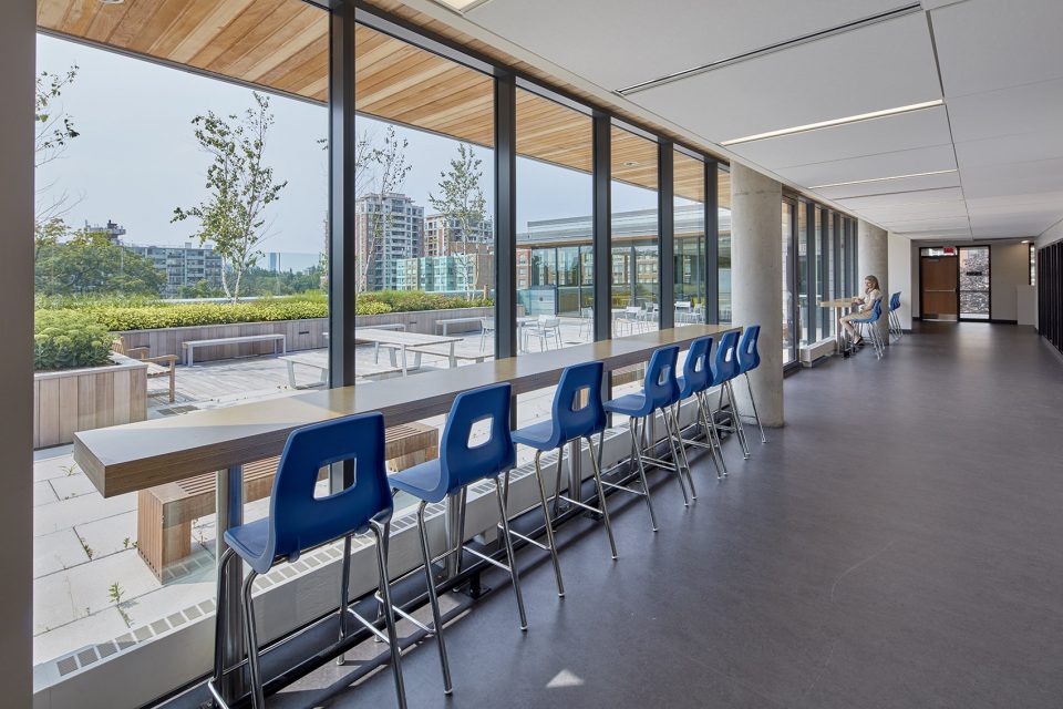 greenwood college school building character by montgomery sisam architects
