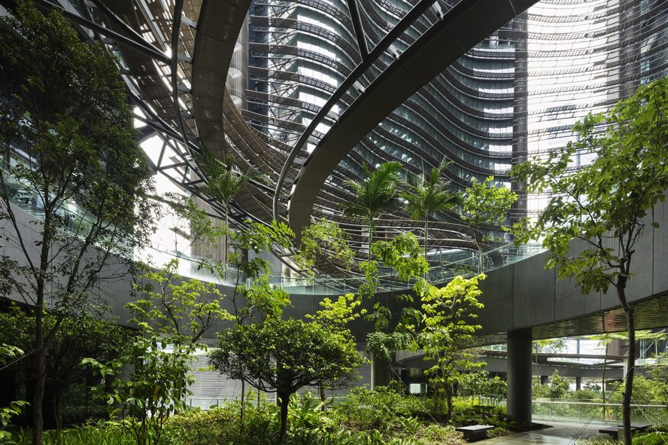 The Green Heart of Singapore Marina One by ingenhoven