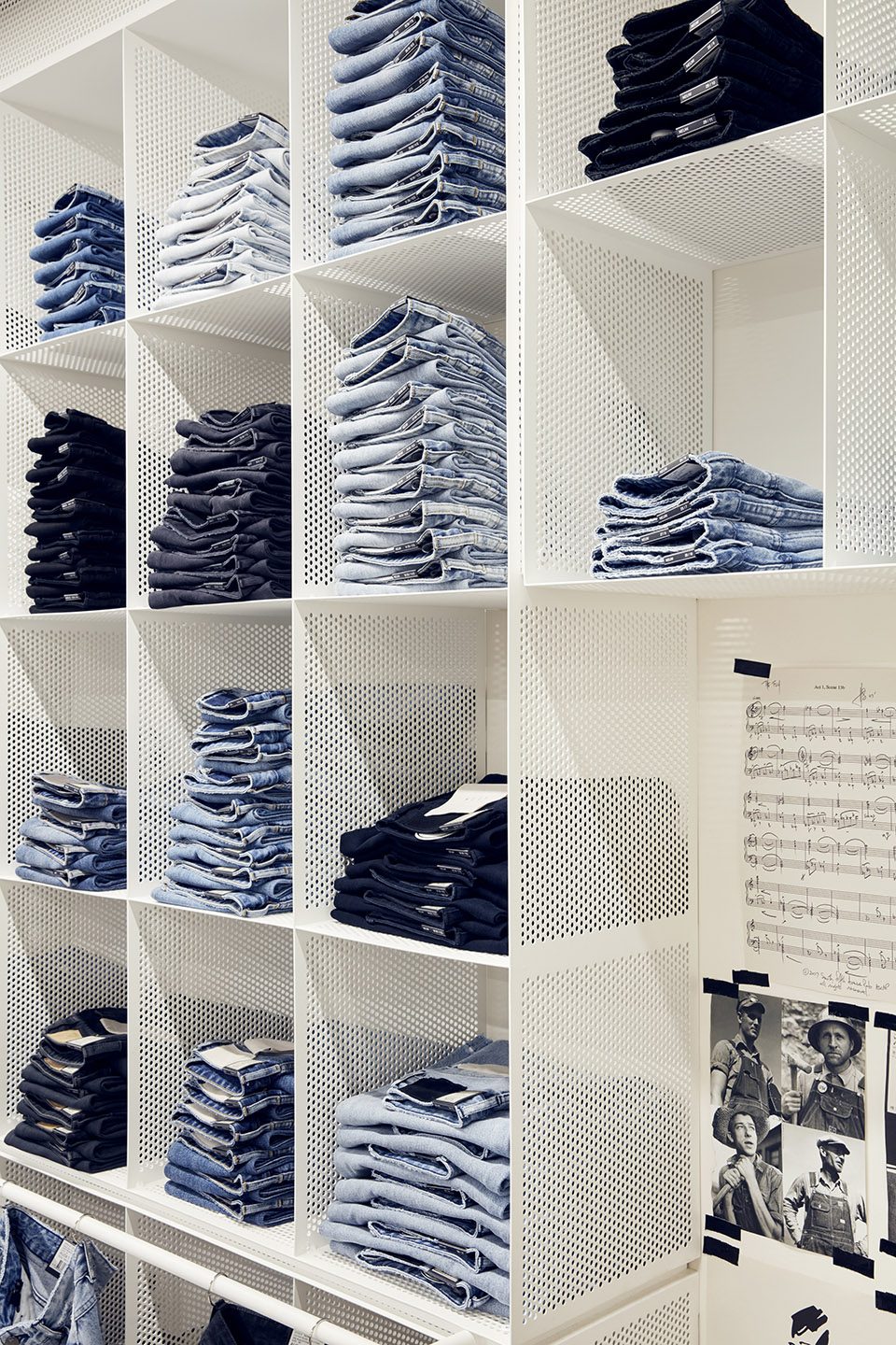 shelf Neuw Denim Flagship Breathe Architecture
