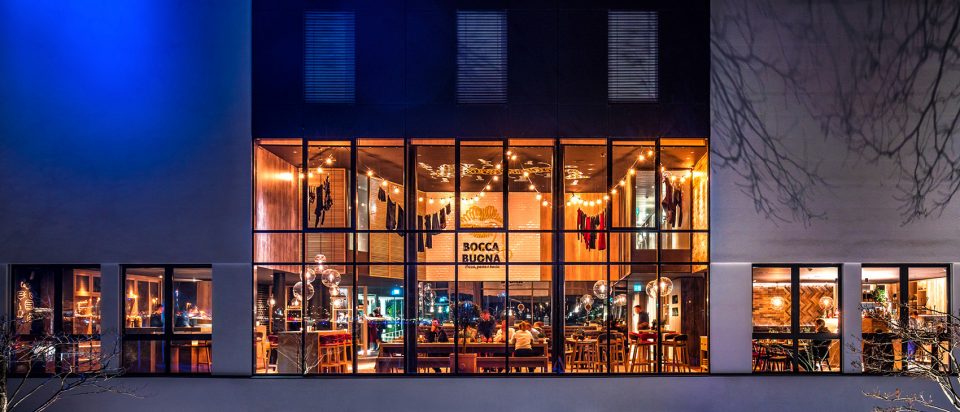 Lobby Bocca Buona Restaurant by Pinch of Design