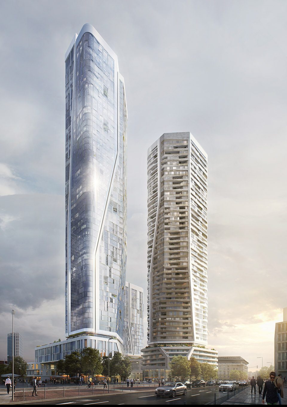 UNStudio announced as the unanimous winner of the architectural competition for the former Deutsche Bank site in Frankfurt