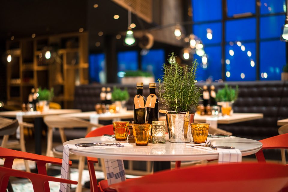 Lobby Bocca Buona Restaurant by Pinch of Design