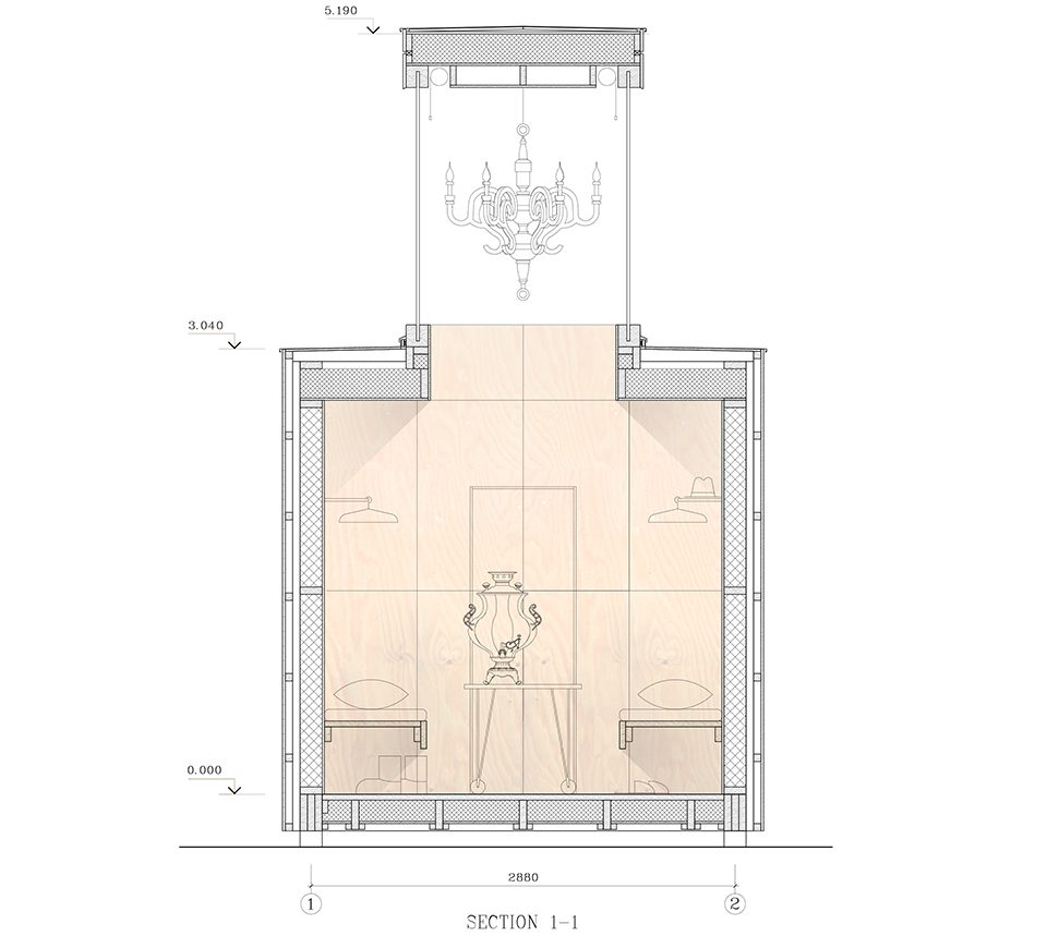 House with a Chandelier by AB CHVOYA