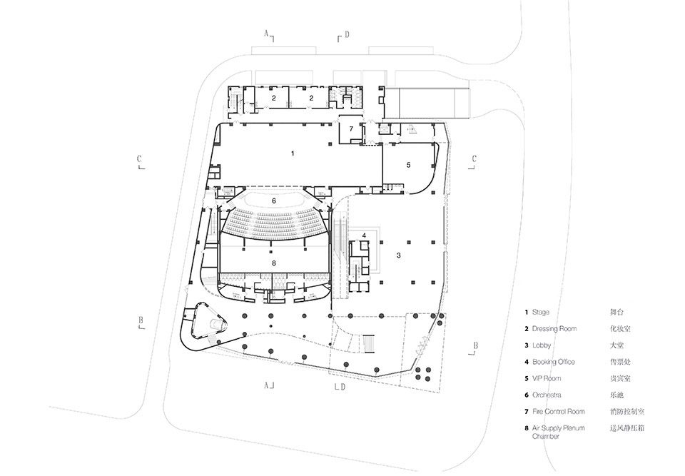 Shanghai Hongqiao Performing Arts Center by BAU