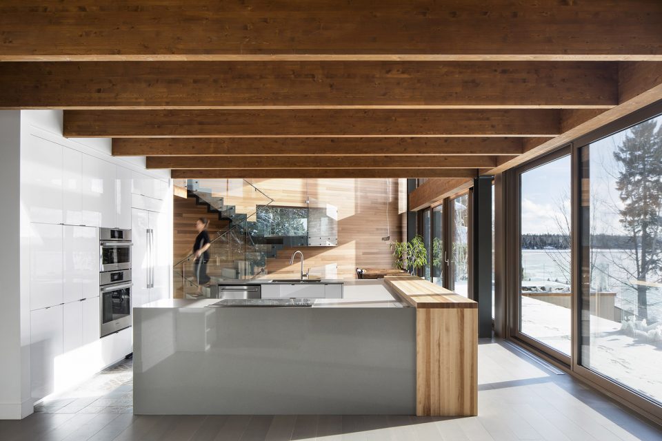 LAccostée House by Bourgeois Lechasseur architects