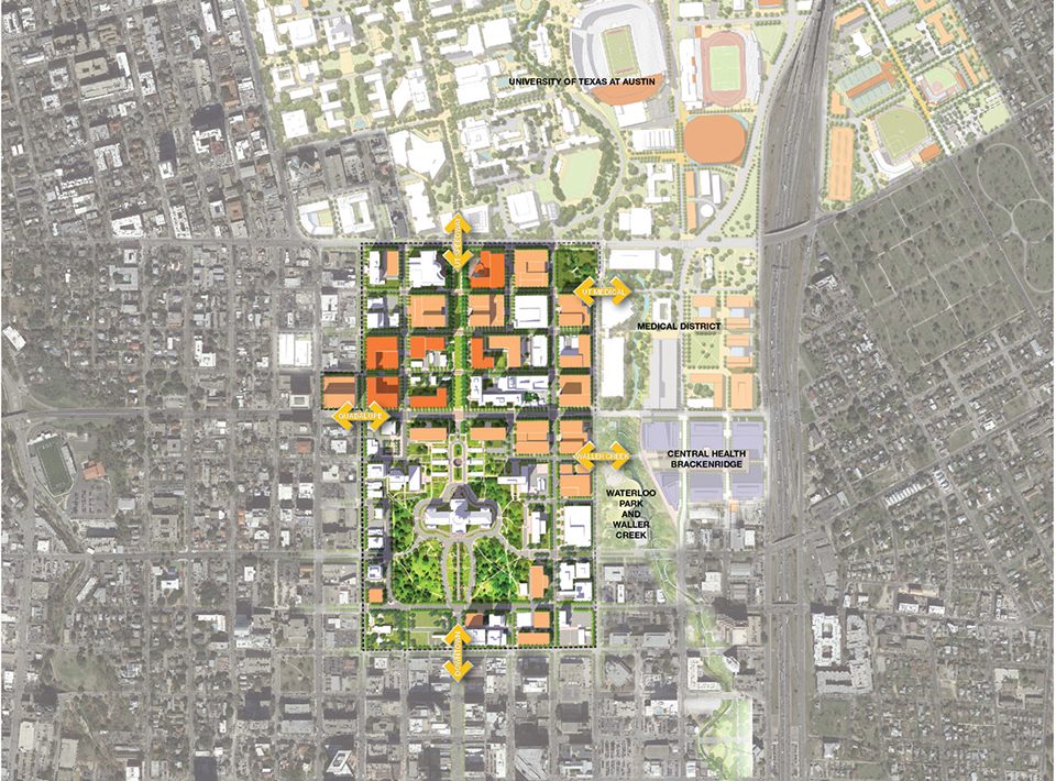 2017 asla analysis and planning honor award texas capitol complex master plan by page and sasaki associates