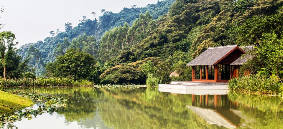 Luofu Paradise Park Entrance Park China by SED Landscape Architect
