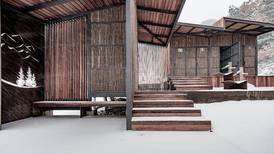 Restroom in the Mountains China by Lab DH
