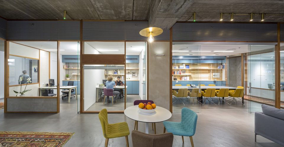Lautman fund offices Tel Aviv Israel by Architect Raphael Cohen Architect Zach Ronen