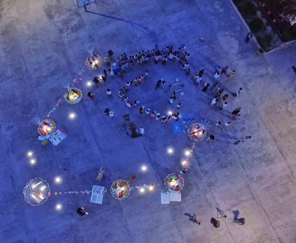 Space Installation Construction Summer Camp China by One Take Architects