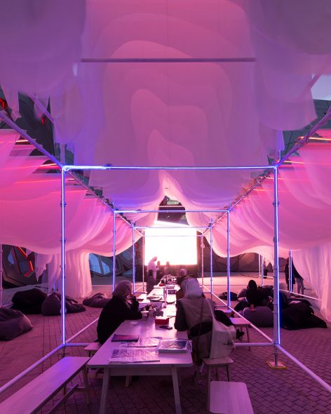 LUMINOUS DRAPES JACC KUWAIT CITY by STUDIO TOGGLE