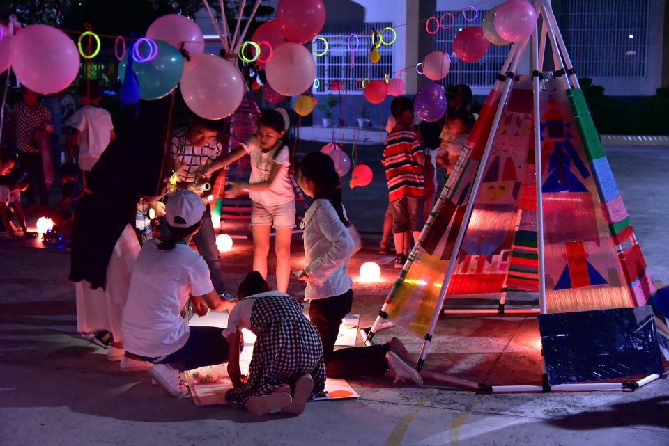 Space Installation Construction Summer Camp China by One Take Architects