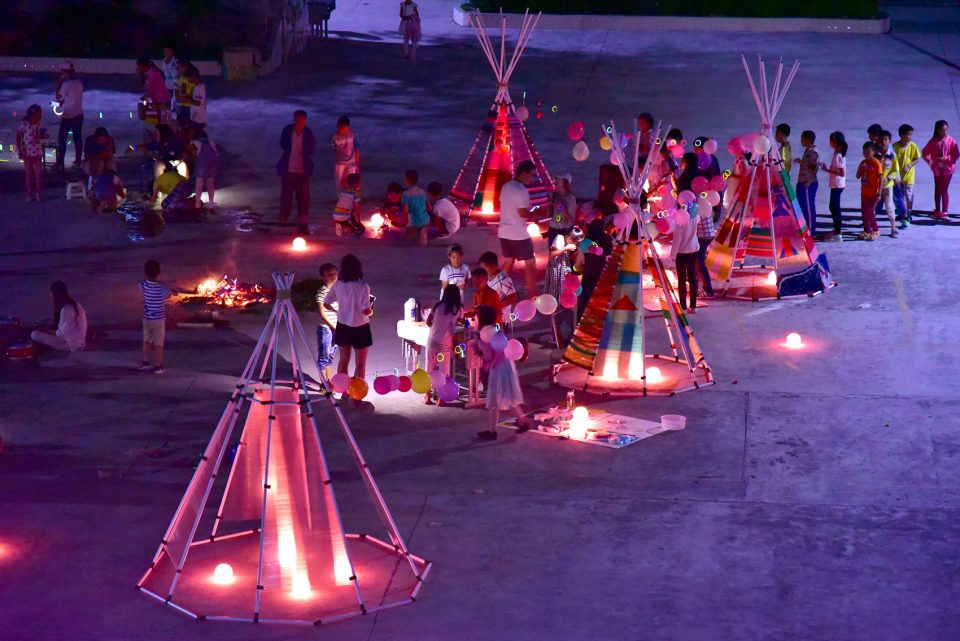Space Installation Construction Summer Camp China by One Take Architects