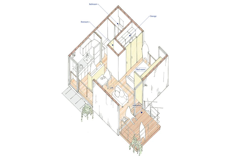 gre square house by suzuki architects