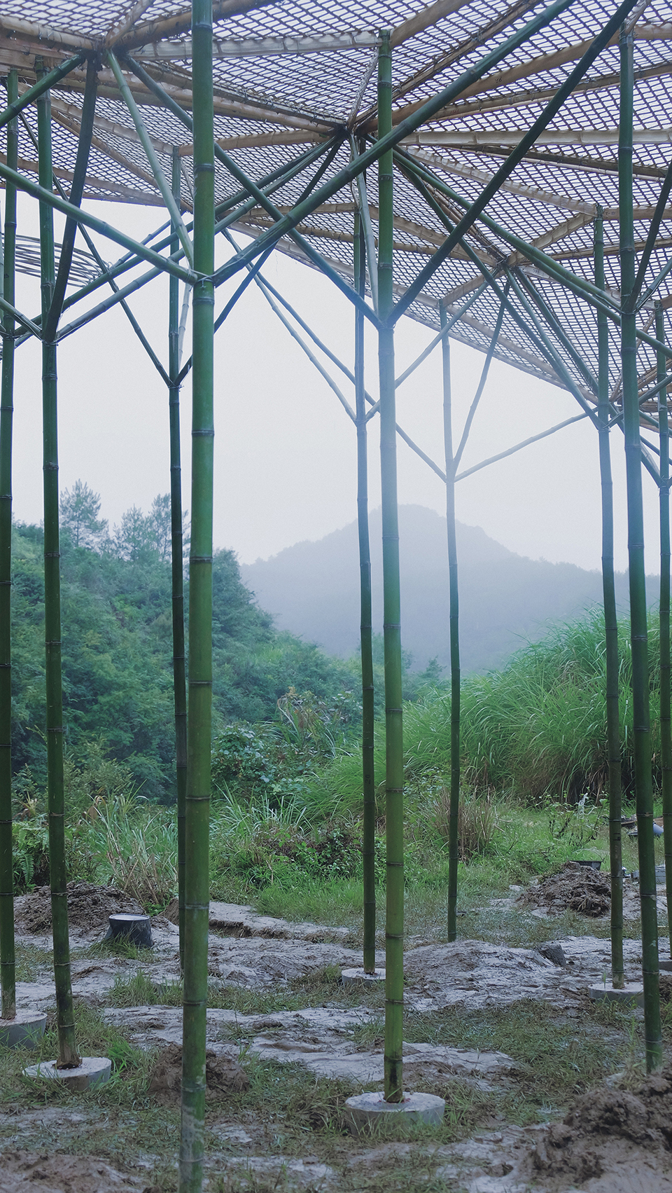 Pavilion with 24 pillars China by Atelier Tree