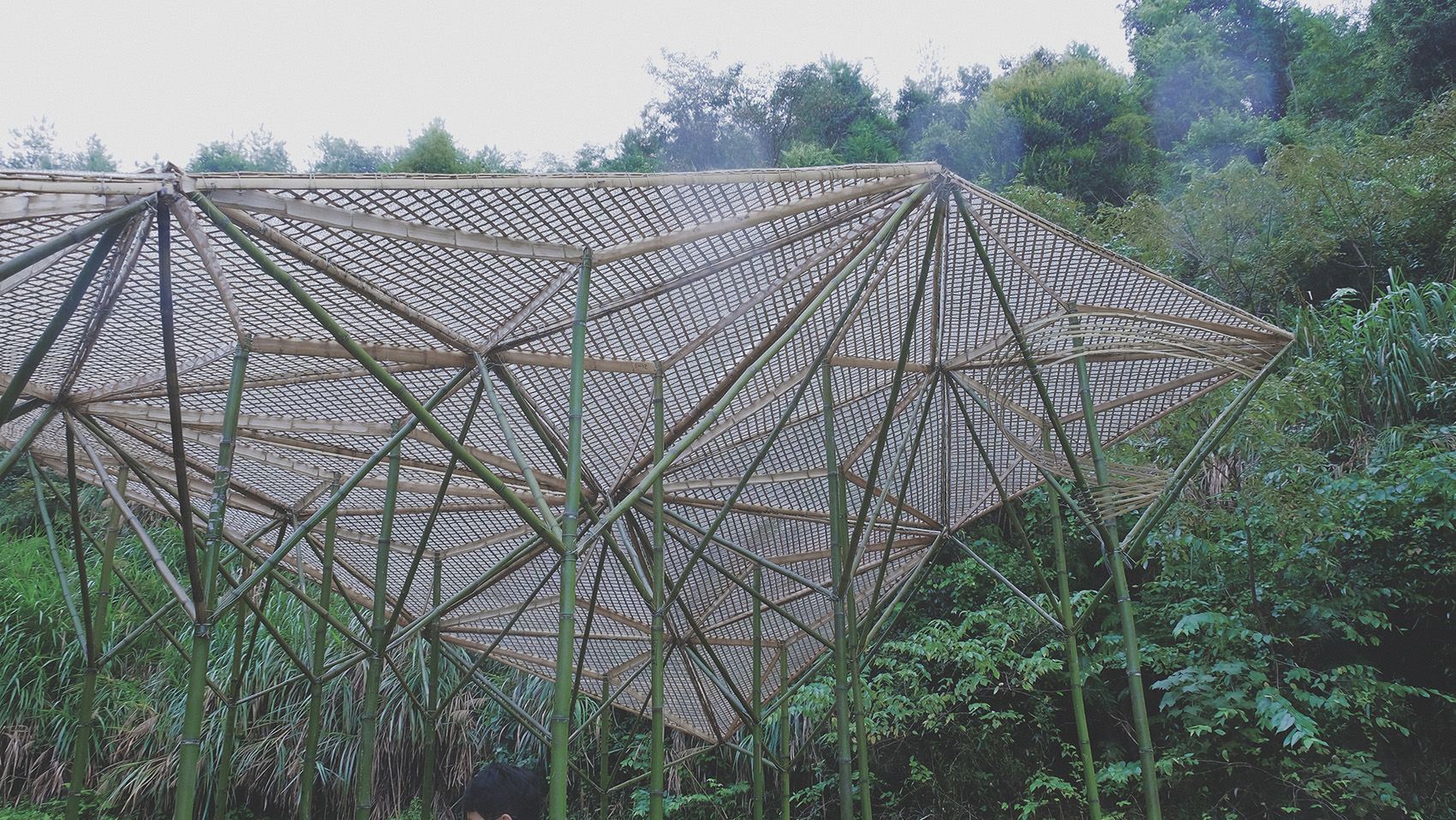 Pavilion with 24 pillars China by Atelier Tree