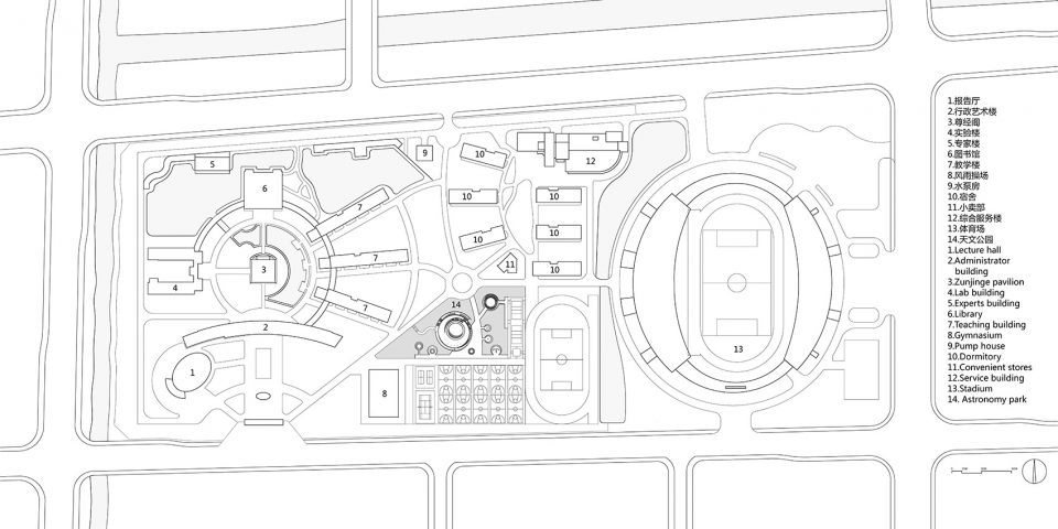 Astronomical Park of Zhenze High School China by Specific Architects Unit Architects