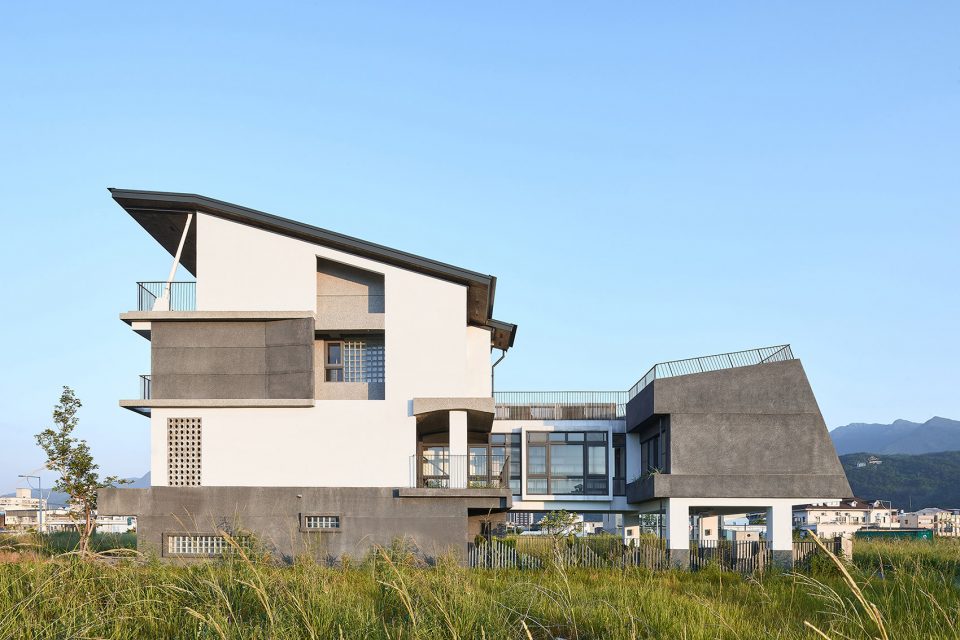 external view1 opening row house emerge architects