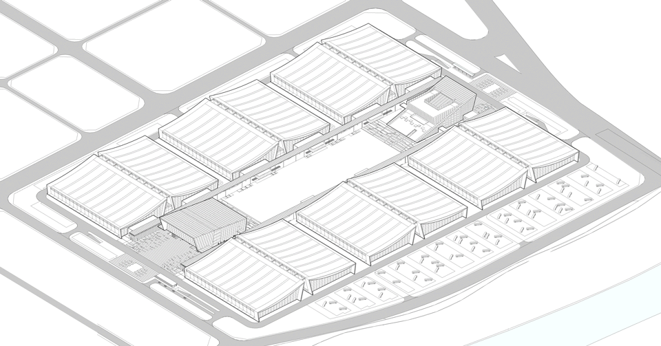 diagram Changsha International Convention and Exhibition Center TJAD