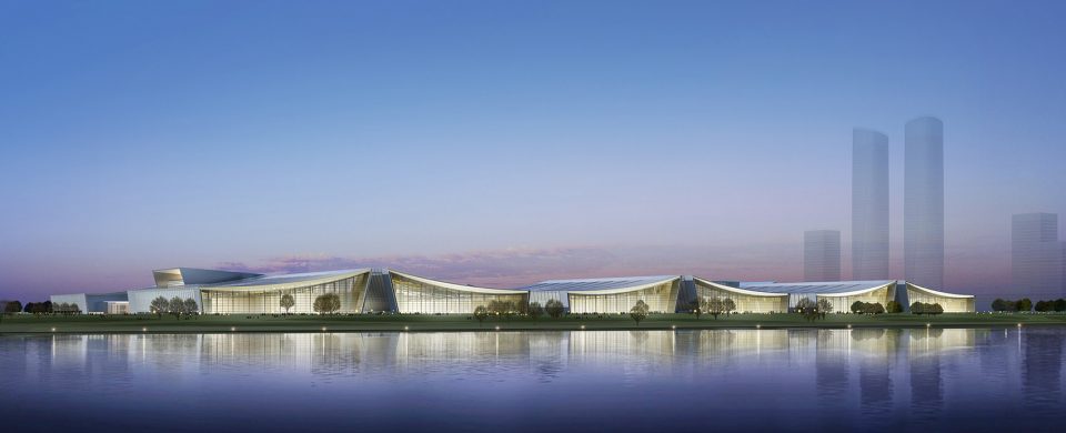 perspective rendering Changsha International Convention and Exhibition Center TJAD