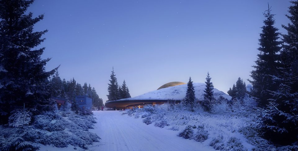 planetarium and visitor center for solobservatoriet by snohetta