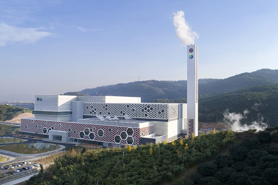 Ningbo Yinzhou Domestic Waste Incineration Power Plant China by AIA Architectes