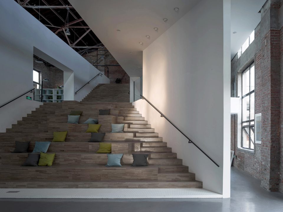 the renovation of old train factory to crrc 1897 creative display center china by project