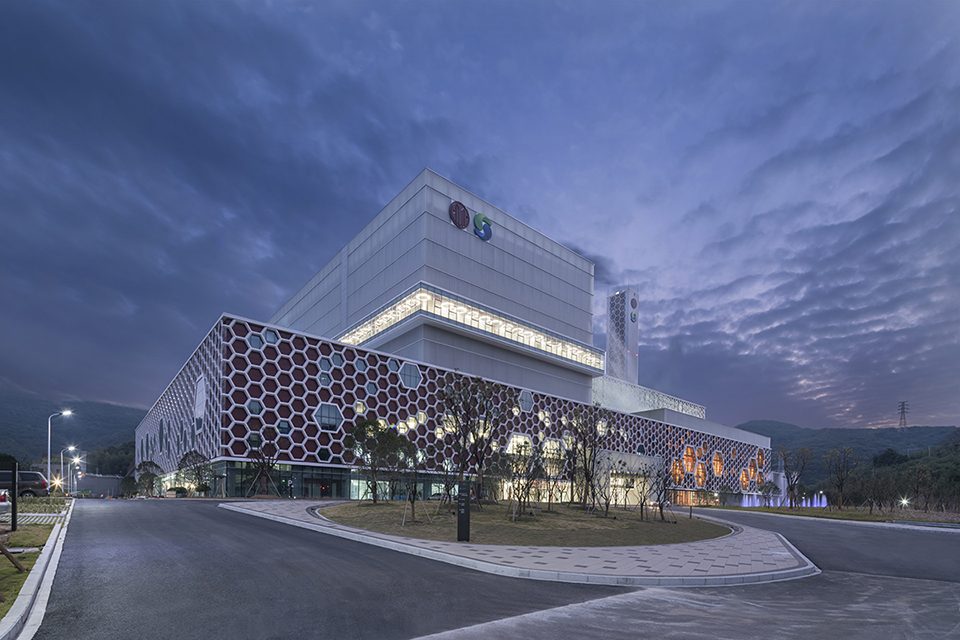 Ningbo Yinzhou Domestic Waste Incineration Power Plant China by AIA Architectes