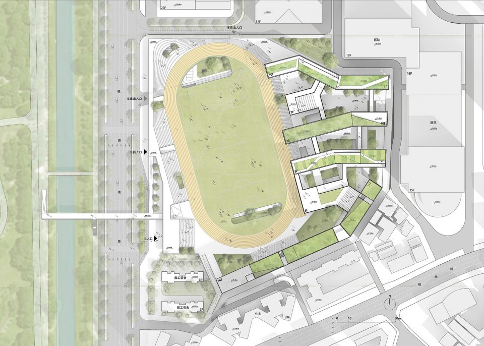 Futian high school campus by reMIX studio