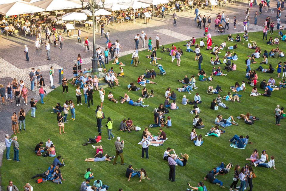 GRASS Plaza Mayor Madria Spain by SpY
