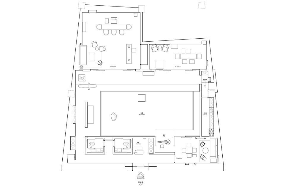 Tian Shui Yue Tea House Horizontal Space Design