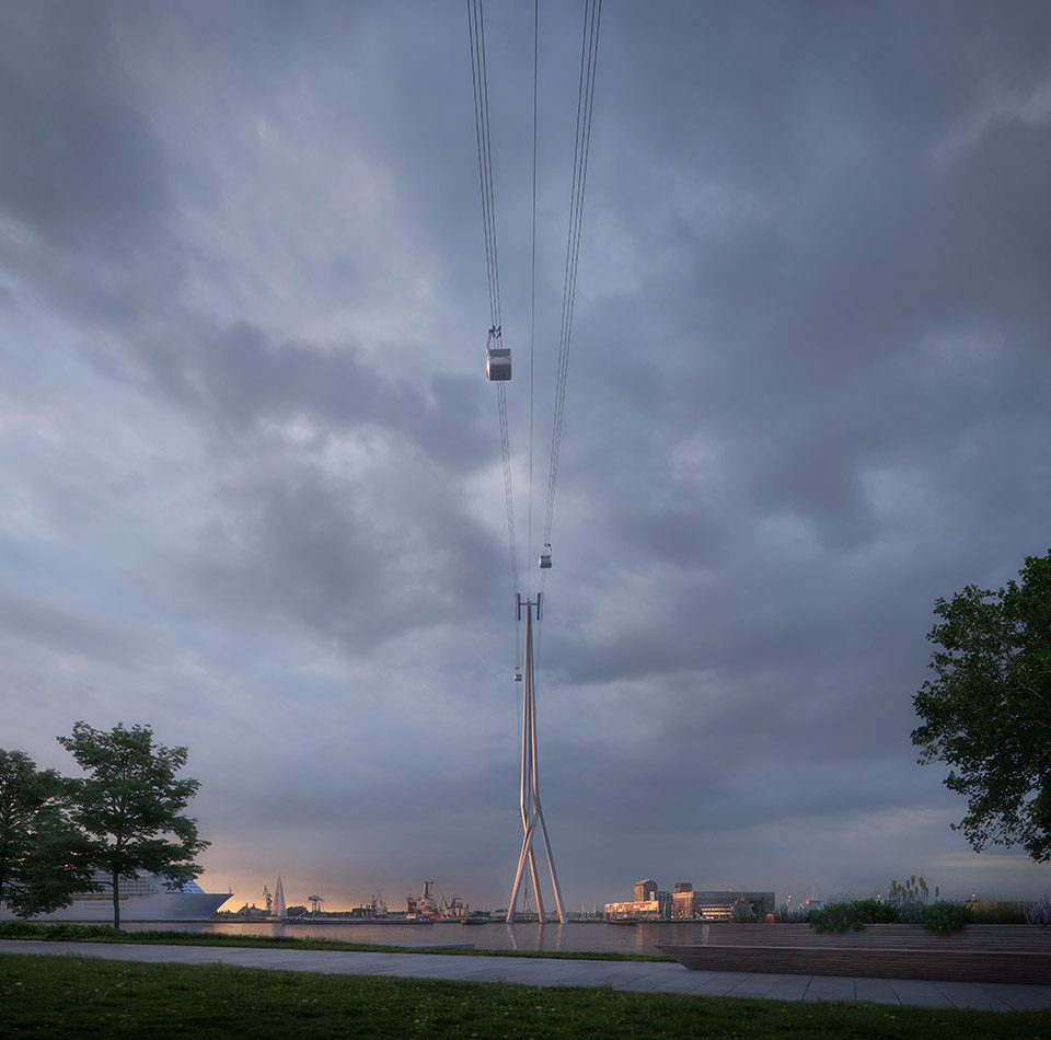 &lsquo;IJbaan &lsquo;Cable Car Amsterdam by UNStudio